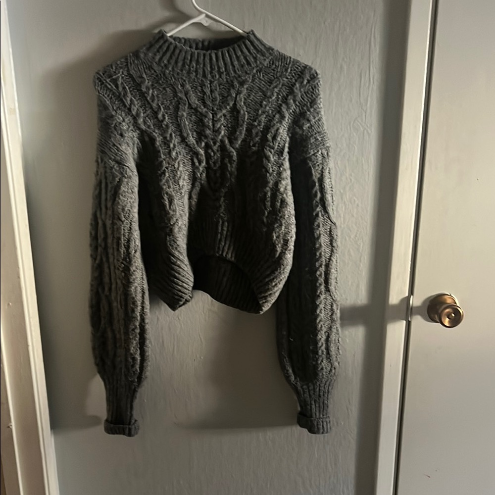 Forever 21 Gray Cowl Neck Sweater
